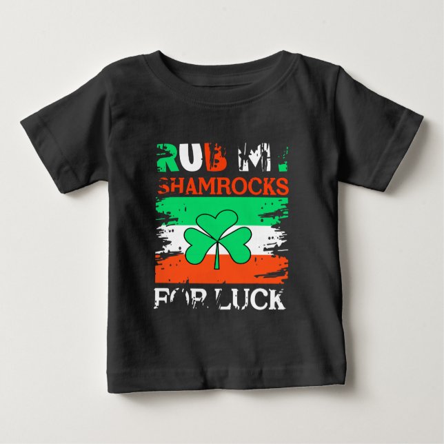 Rub My Shamrocks for Tur, St. Patrick's Day T Shirt (Framsida)