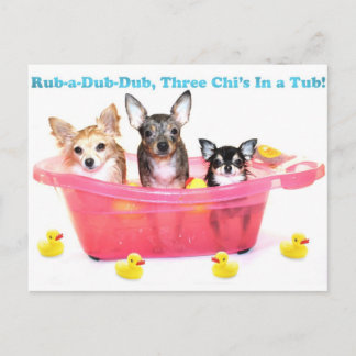 Ruba en Dub Dub Tre chis i en tub Vykort
