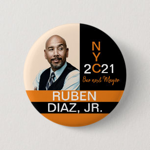Ruban Diaz för NYC Mayor 2021 Knapp