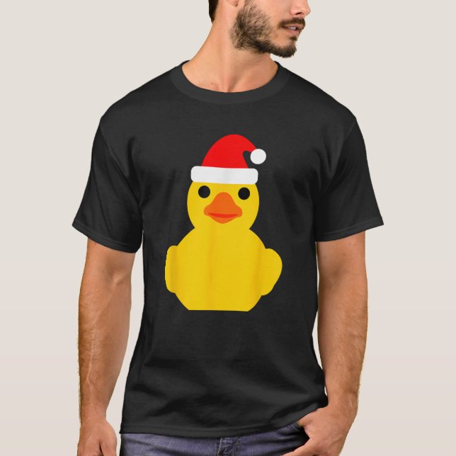 Rubber Anka Älskare jultomten Hat Funny Rubber T Shirt (Framsida)