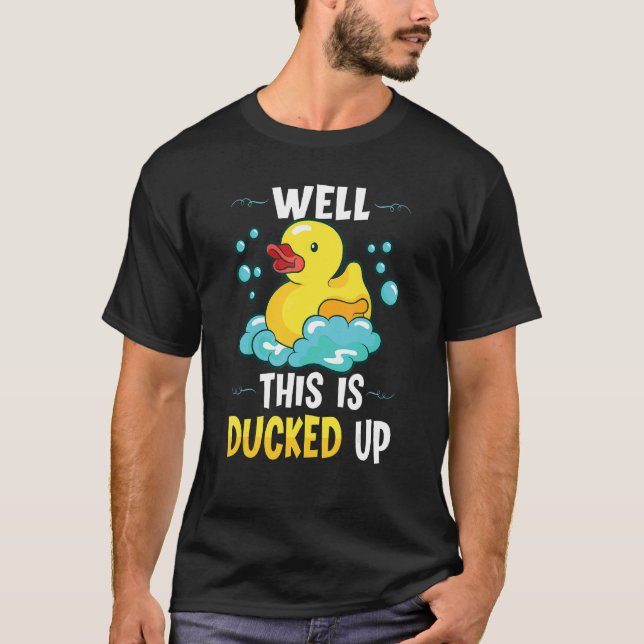 Rubber Anka Ankor Anka Bathroom Bubble T Shirt (Framsida)