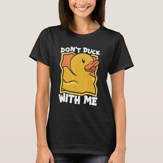 Rubber Anka Ankor Bath Gult Anka T Shirt (Framsida)