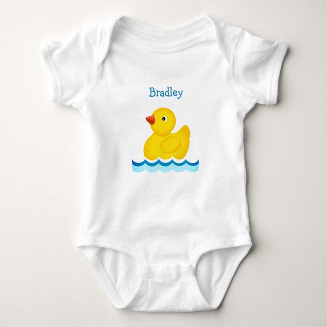 Rubber Anka Anpassningsbar Baby Bodykostym T Shirt (Framsida)
