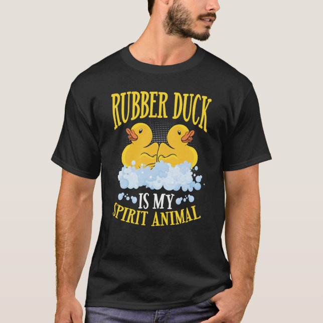 Rubber Anka är min ryggmärgsspruta D. T Shirt (Framsida)