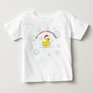 Rubber Anka Baby Första julen T Shirt