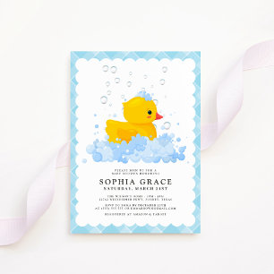 Rubber Anka Baby Shower Inbjudningar