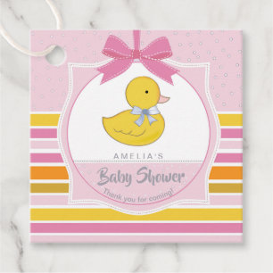 Rubber Anka Baby Shower Rosa ID641 Gåvor Etiketter