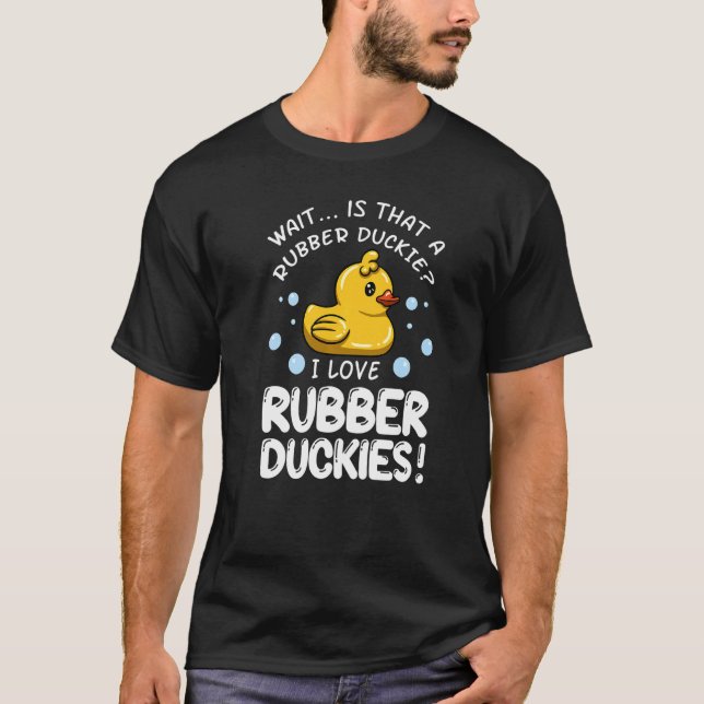 Rubber Anka Bath Leksaker Vatten Duckling T Shirt (Framsida)