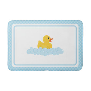 Rubber Anka Bath Mat Cute Gult Ducky och Bubbl Badrumsmatta