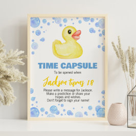 Rubber Anka Birthday Time Capsule-tecken Poster