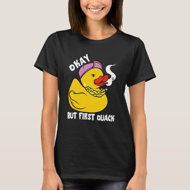 Rubber Anka Bling Anka Quack First Rubber Anka T Shirt (Framsida)