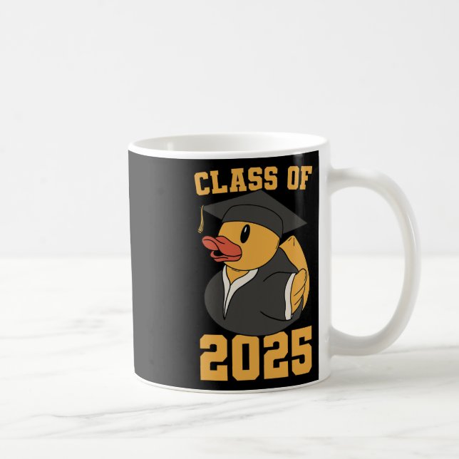 Rubber Anka Cl av 2025 års seger 2025 Studenten Kaffemugg (Höger)