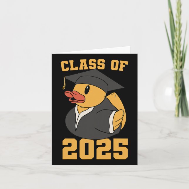 Rubber Anka Cl av 2025 års seger 2025 Studenten Kort (Framsida)