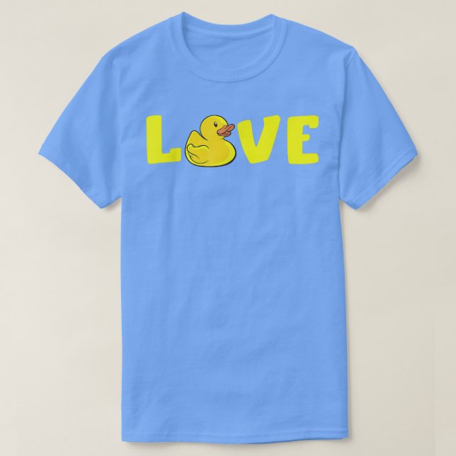 Rubber Anka Cute Duckie Funny Rubber Anka Älskare  T Shirt (Design framsida)