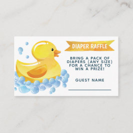 Rubber Anka Diaper Raffle Tilläggskort