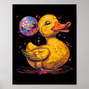 Rubber Anka Disco Boll Artwork Dancing Rubber Anka Poster