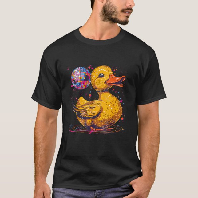 Rubber Anka Disco Boll Artwork Dancing Rubber Anka T Shirt (Framsida)
