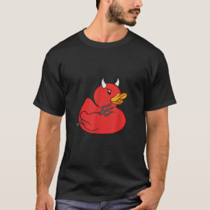 Rubber Anka Djävulen Rubber Duckie Halloween Costu T Shirt
