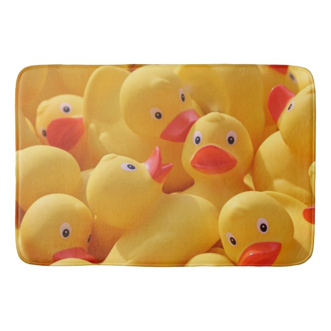 Rubber Anka Ducky Ankor Roligt Bath Mat Badrumsmatta (Framsidan)