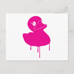 Rubber Anka Ducky Graffiti Art Vykort
