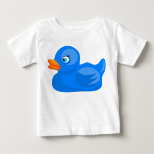 Rubber anka för blått t shirt