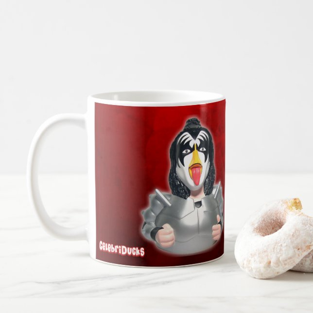 Rubber anka för kyssmusikband - CelebriDucks gen Kaffemugg (Med munk)