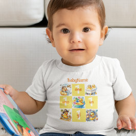 Rubber Anka första födelsedag Flerspråkig Roligt T Shirt