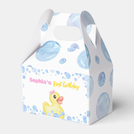 Rubber Anka Girl 1 Birthday Favor Box Presentaskar