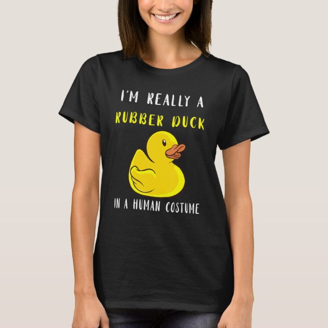 Rubber Anka Gult Rubber Ankor Rubber Duckling Cu T Shirt (Framsida)