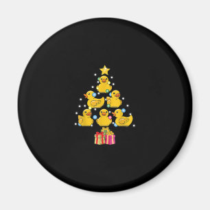 Rubber Anka Julgran Duckie Quack jul Magnet
