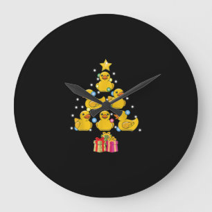 Rubber Anka Julgran Duckie Quack jul Stor Klocka