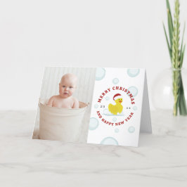 Rubber Anka jultomten Photo Bubbles Helgkort