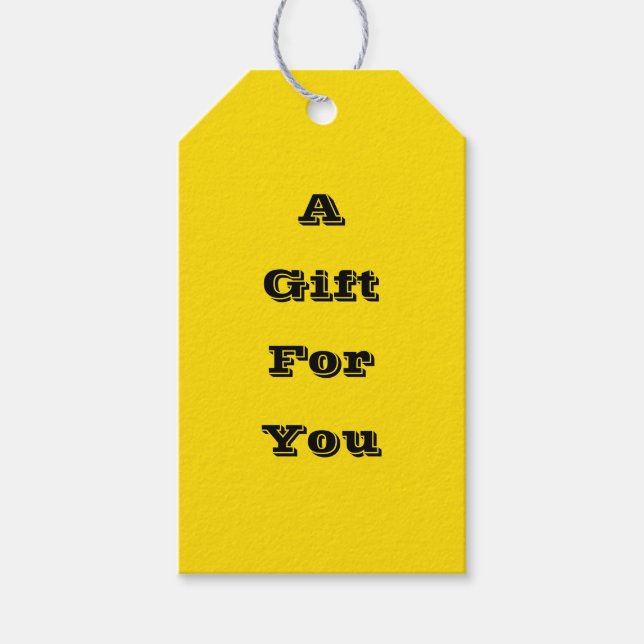 Rubber Anka Leksak Gult  Höstfällning i Färg Presentetikett (Framsidan)