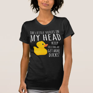 Rubber Anka Little Voices i mitt huvud T Shirt