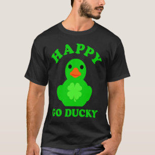 Rubber Anka Lycklig Go Ducky Fyrklöver St Pat T Shirt