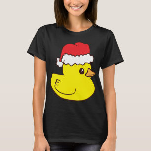 Rubber Anka med jultomten Cute Rubber Anka Kristus T Shirt