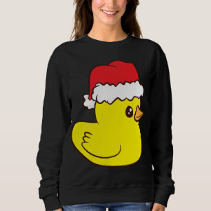 Rubber Anka med jultomten Cute Rubber Anka Kristus T Shirt