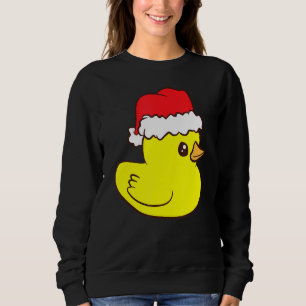 Rubber Anka med jultomten Cute Rubber Anka Kristus T Shirt