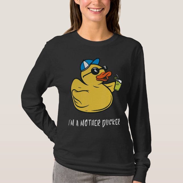 Rubber Anka Mor Anka Cute Duckie Rubber Anka T Shirt (Framsida)