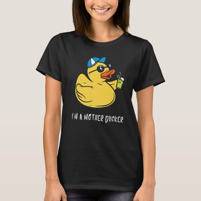 Rubber Anka Mor Anka Cute Duckie Rubber Anka T Shirt (Framsida)
