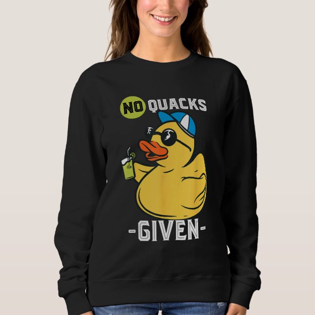 Rubber Anka No Quacks Gult Rubber Ankor Rubber D. T Shirt (Framsida)