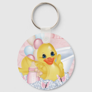 Rubber anka P Keychain Nyckelring