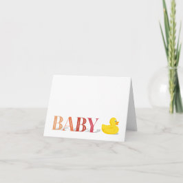 Rubber Anka Peach Rosa Baby Tack Kort