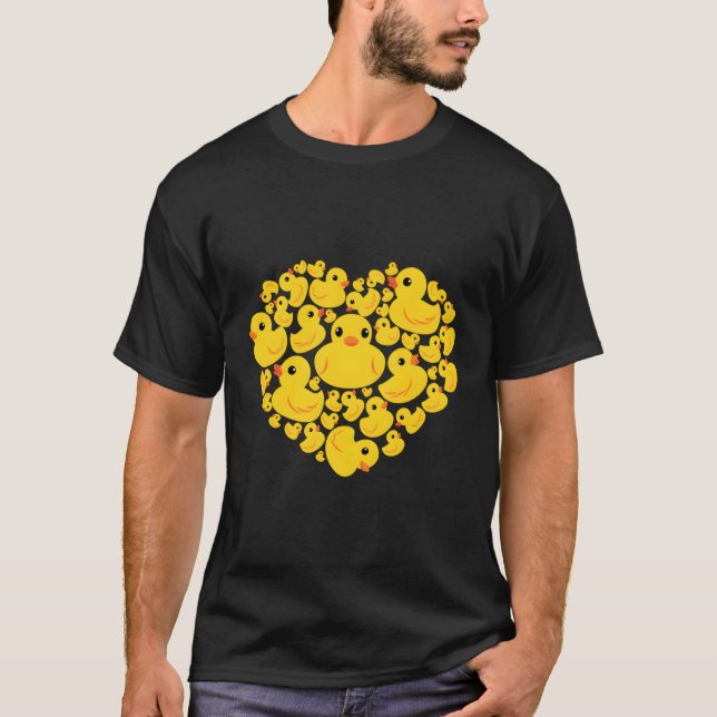 Rubber Anka Quack Ducky S Day T Shirt (Framsida)