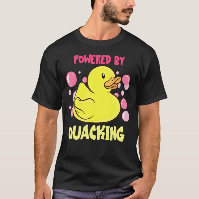Rubber Anka Rubber Anka med tappning på förpacknin T Shirt (Framsida)