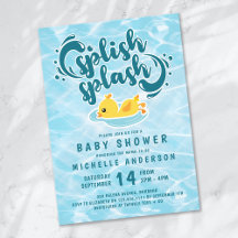 Rubber Anka Splish Stänk Baby Shower