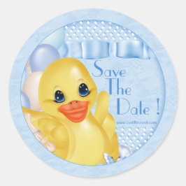 Rubber Anka Sticker Runt Klistermärke