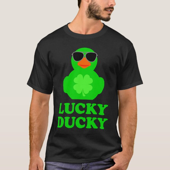 Rubber Anka Sunglass Fyra Löv C St Patrick's Da T Shirt (Framsida)