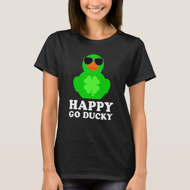 Rubber Anka Sunglass Lucky St patrick's day 1 T Shirt (Framsida)