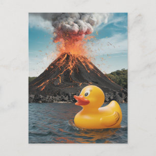 Rubber Anka Surreal Volcano Vykort